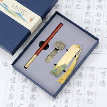 红木签字笔32GU盘礼盒定制 古典书签中国风企业礼品纪念品送客户员工福利商务礼品